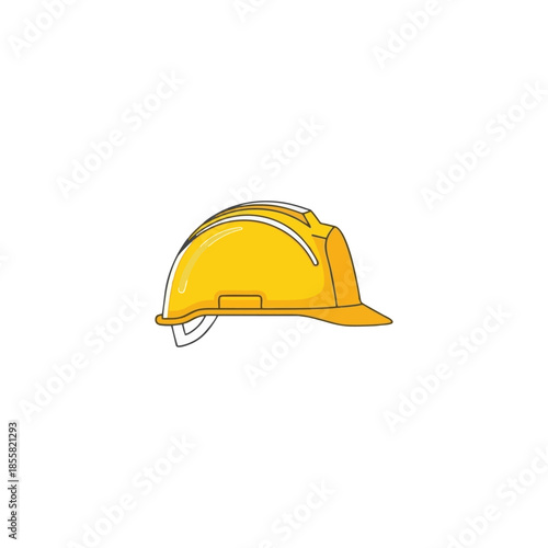 construction helmet isolated on white