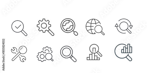 Search icon set.
