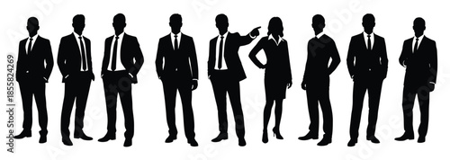 Business people silhouettes women