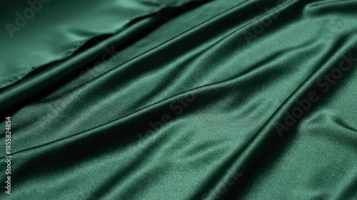 Wallpaper Mural Extremely slow motion macro shot of liquid satin fabric gently rippling and folding with deep shadows and glossy highlights richness, close, minimalist Torontodigital.ca