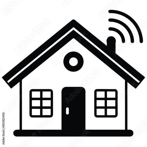 smart monitoring vector illustration on white background