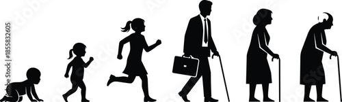 WebIslamic prayer ritual silhouette vector sequence, man performing different kneeling and prostrating poses like Salah, symbolizing worship, faith, and spirituality in religion.