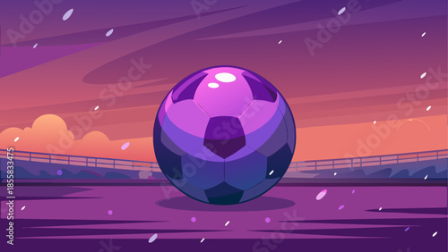 Soccer ball in cosmic setting