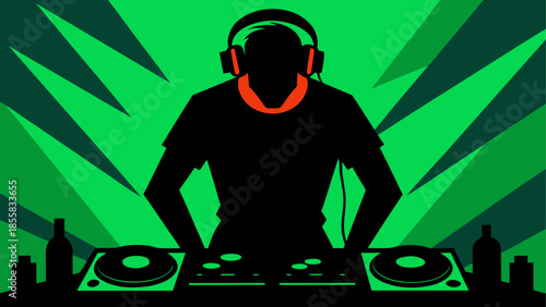 Dj performing at nightclub