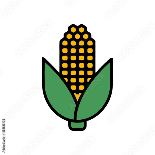 Illustration of an ear of corn Vector