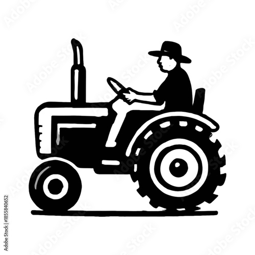 tractor isolated  