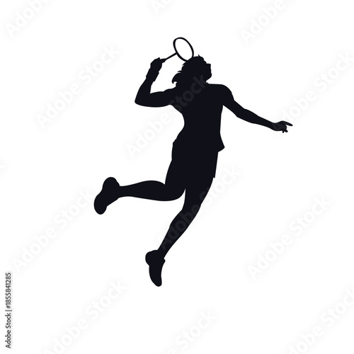 tennis player silhouette vector