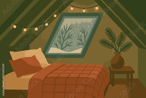 Icon branches muted retreat vector winter cozy speech grainy punctuation bedroom numbers