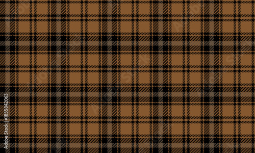 Seamless plaid fabric in black and yellow, perfect for fashion design, clothing, skirts, trousers, and other textiles, adding a distinctive and stylish touch to your collection.