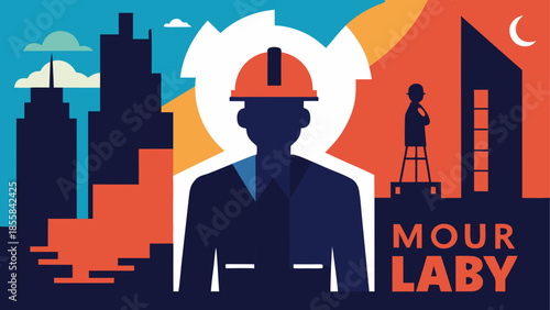 Construction worker in action