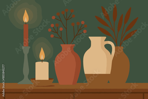 Letters warm no marks handmade candlelight vector captions serenity candles icon color