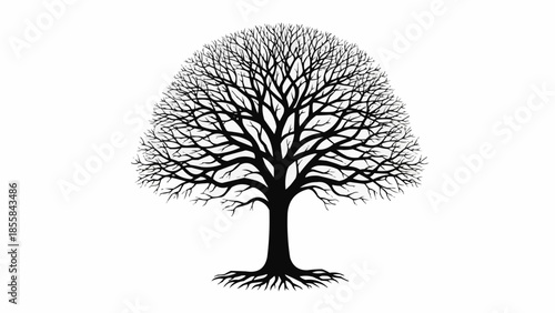 vector tree silhouette