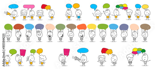 Thinking and collaborating professionals sharing ideas and engaging in dynamic communication across various social settings.