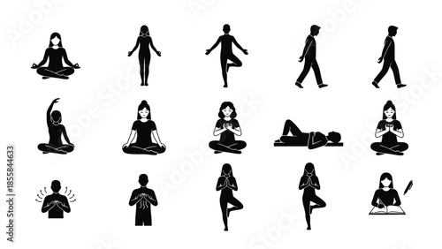 vector silhouettes of women