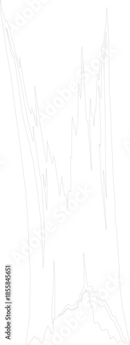 Abstract Jagged Outline Vector Drawing Minimalist Line Art Graphic Contour Background Element