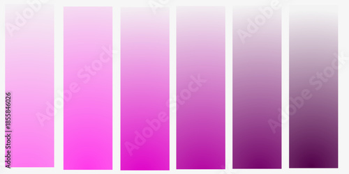Purple color palette collection. Examples of purple abstract design palettes.