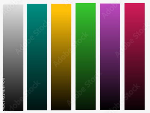Dark color palette box set. Dark color palette for design needs.