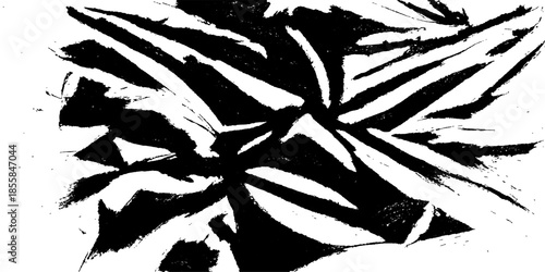 Abstract black and white background featuring a wild zebra skin pattern with a striped nature texture for a vector art illustration design