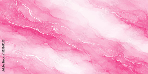 Soft pink abstract watercolor paint design on a textured paper surface with a light rose grunge pattern creates a delicate silk fabric material backdrop for artistic wallpaper