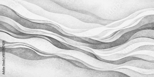 Smooth abstract background of wavy lines featuring a soft silk fabric texture with shiny satin curves and a light liquid wave pattern for a decorative textile backdrop