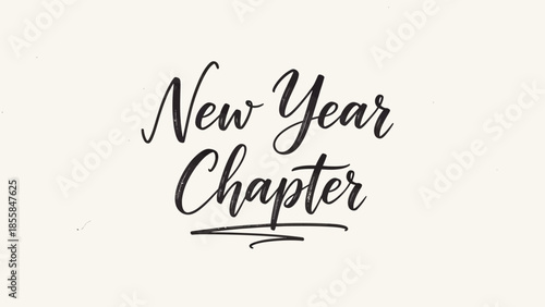 A beautiful typography design for New Year celebration with elegant script font