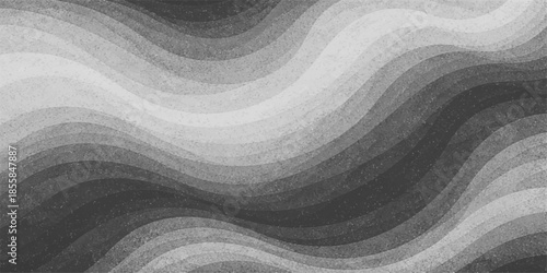 Abstract background vector illustration featuring a dark black and white wood grain texture with an old oak timber plank pattern on a macro hardwood surface