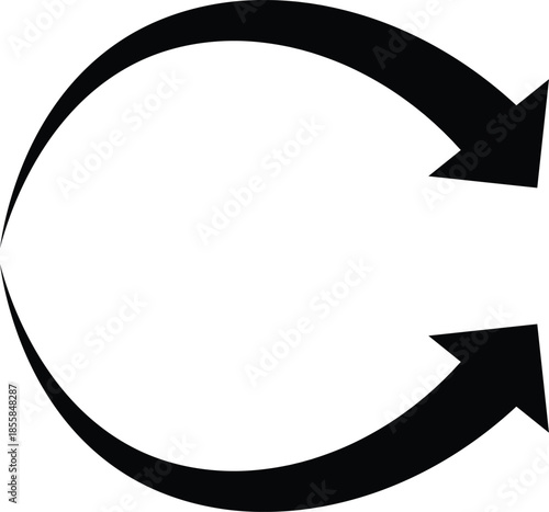 Circular arrow indicating process Vector