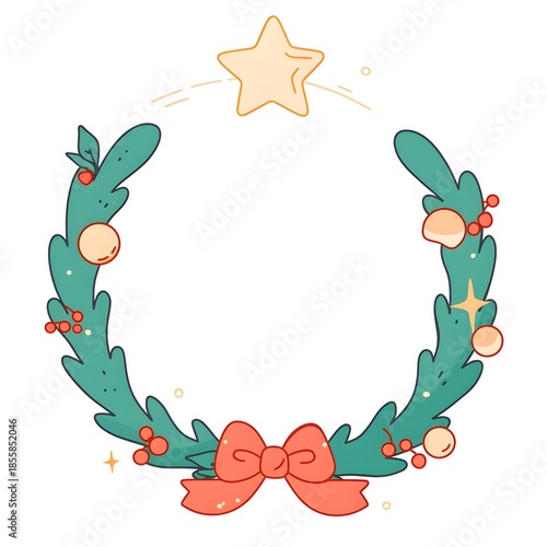 Christmas frame, generation AI 