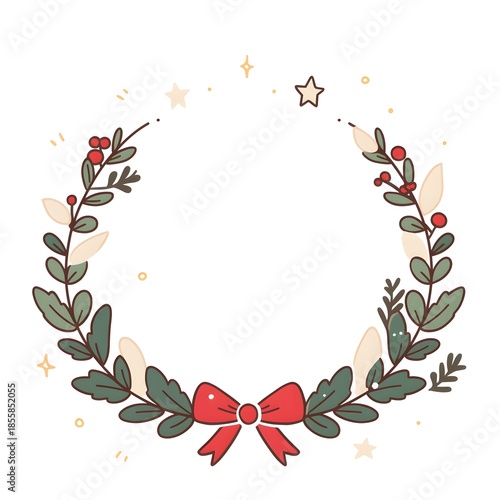 Christmas frame, generation AI 