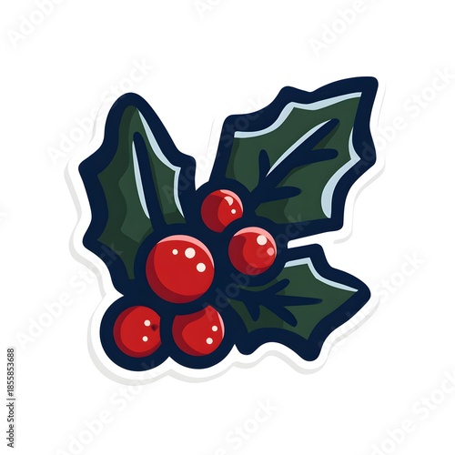 christmas, holly, berry, generation AI 