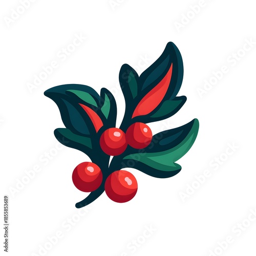 christmas, holly, berry, generation AI 