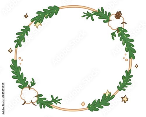 christmas frame, generation AI 