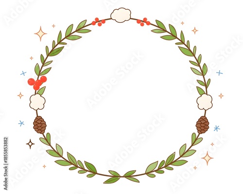 christmas frame, generation AI 