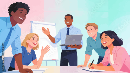 diverse group in business meeting