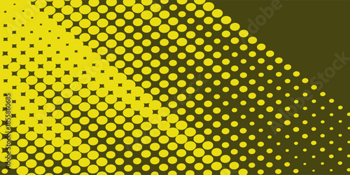 Gradient grunge texture background in yellow and dark blue color pattern with halftone dots
