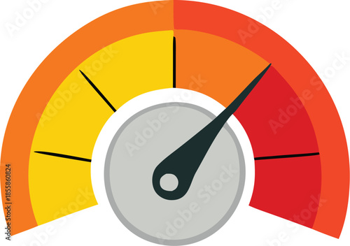 Gauge indicator in high range