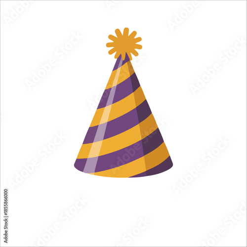 party hat isolated on white