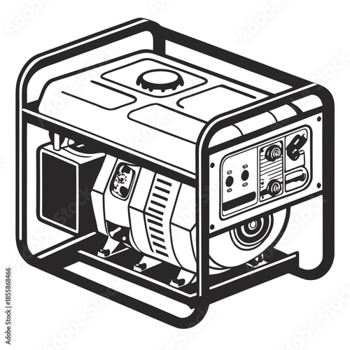 vector illustration of a computer