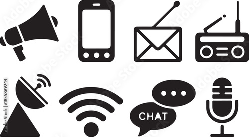 wireless communication icons