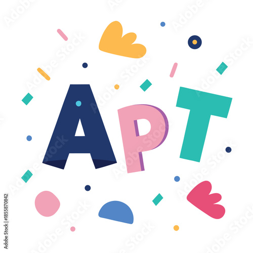 Abstract confetti shapes ai prompt prompt.