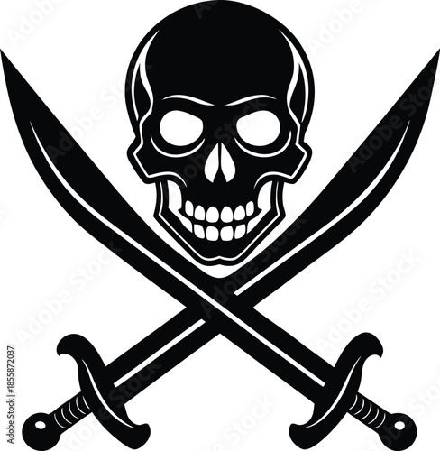 Skull and Crossbones Illustration