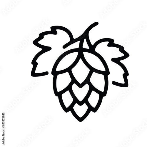 beer icon black and white vector design