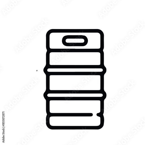 beer icon black and white vector design