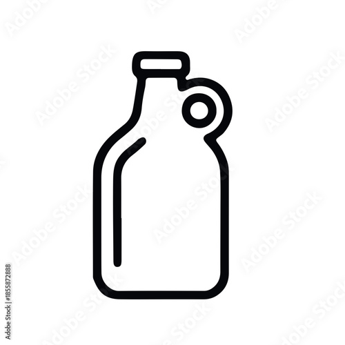 beer icon black and white vector design