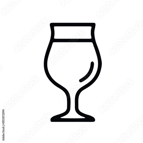 beer icon black and white vector design