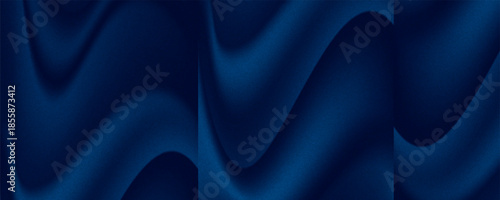 Dark blue and bright blue gradient with smooth blending, creating a sleek and modern abstract background