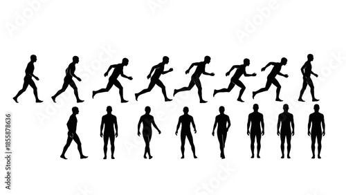 group of people silhouettes