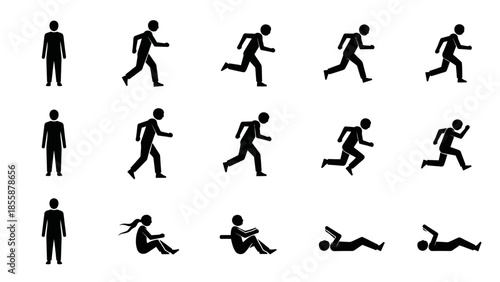 silhouettes of people