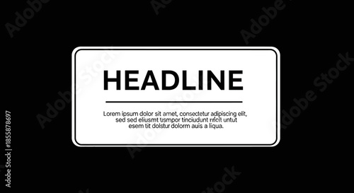 Headline Text Box Placeholder Sample.