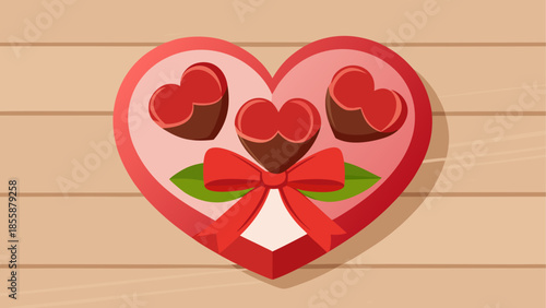Heart-shaped box of chocolates
